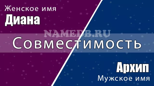 Совместимость имён Диана и Архип