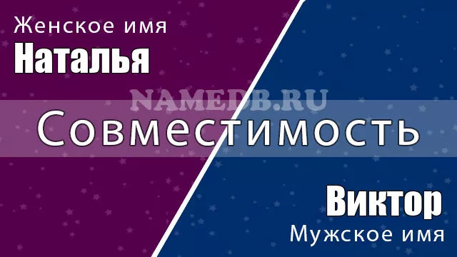 Совместимость имён Наталья и Виктор
