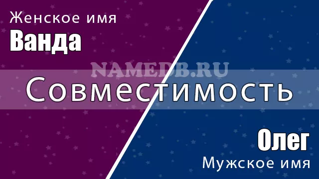 Совместимость имён Олег и Ванда Совместимость имён Олег и Ванда