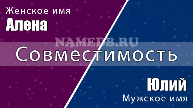Совместимость имён Алена и Юлий