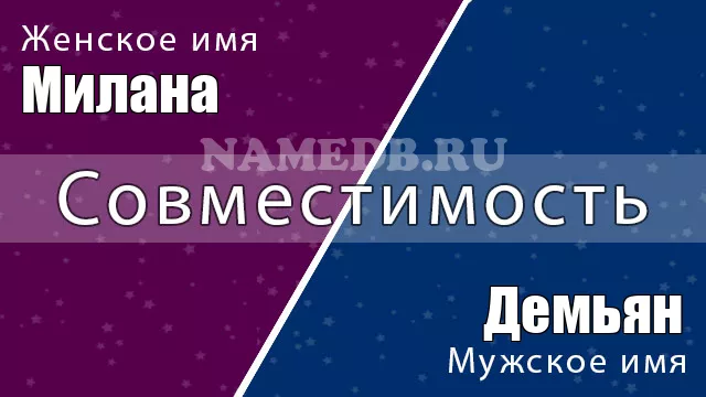 Совместимость имён Милана и Демьян