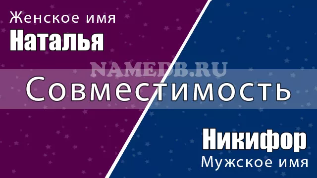 Совместимость имён Наталья и Никифор