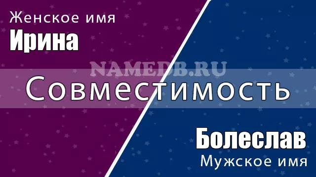 Совместимость имён Ирина и Болеслав