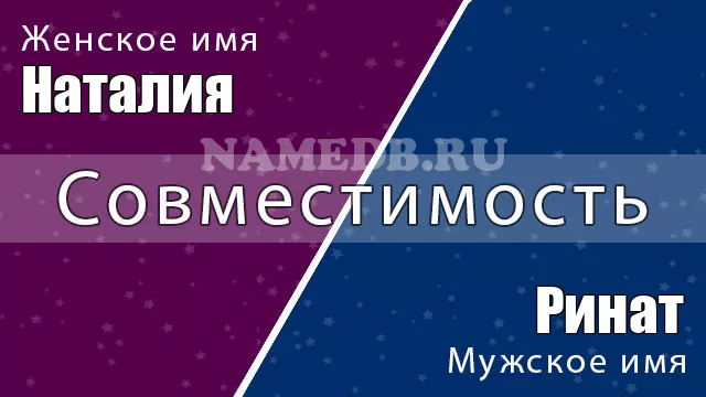 Совместимость имён Ринат и Наталия