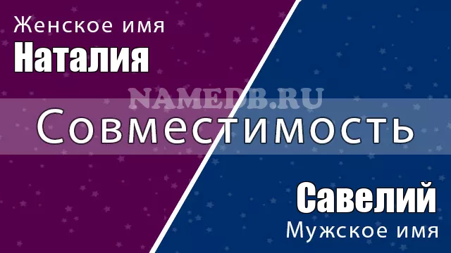 Совместимость имён Савелий и Наталия