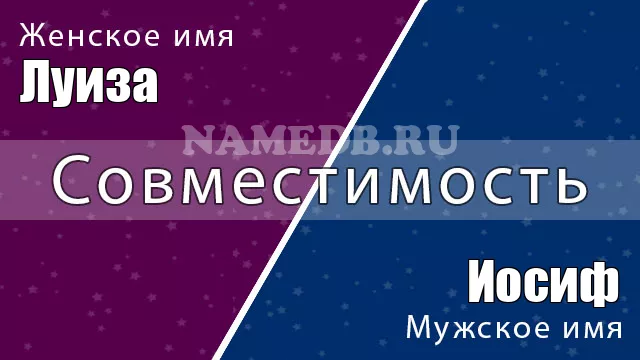 Совместимость имён Луиза и Иосиф
