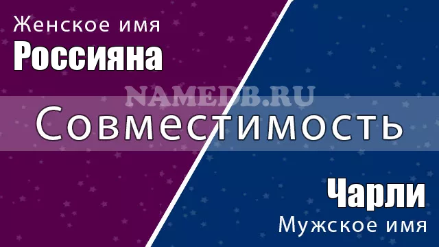 Совместимость имён Россияна и Чарли