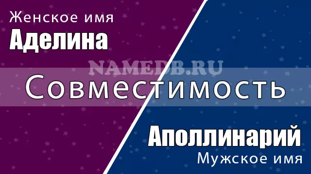 Совместимость имён Аполлинарий и Аделина Совместимость имён Аполлинарий и Аделина