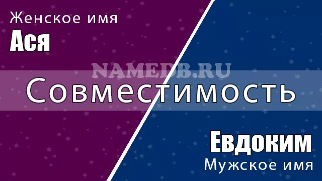 Совместимость имён Евдоким и Ася