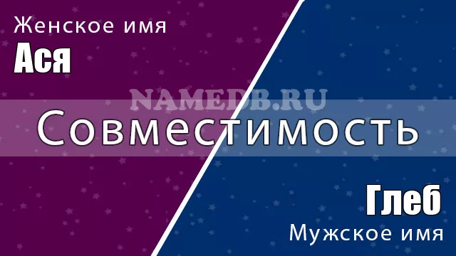 Совместимость имён Глеб и Ася
