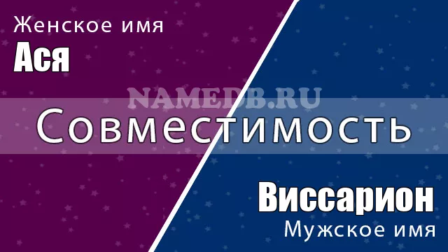 Совместимость имён Виссарион и Ася