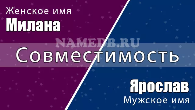 Совместимость имён Милана и Ярослав