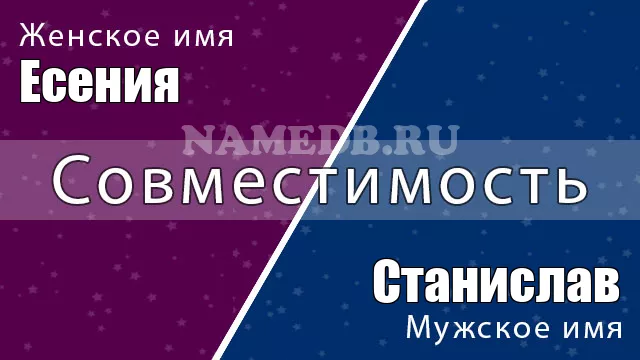 Совместимость имён Есения и Станислав