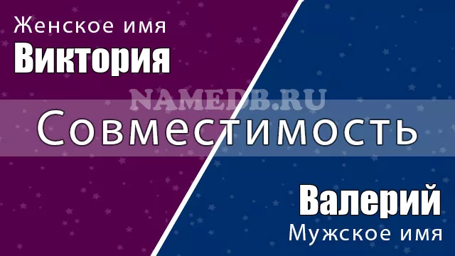 Совместимость имён Виктория и Валерий