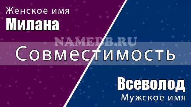 Совместимость имён Милана и Всеволод