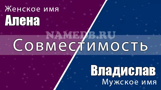 Совместимость имён Алена и Владислав
