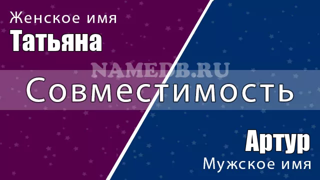 Совместимость имён Татьяна и Артур