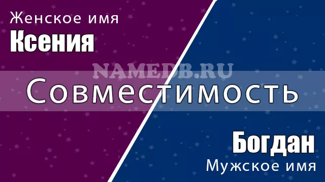 Совместимость имён Ксения и Богдан