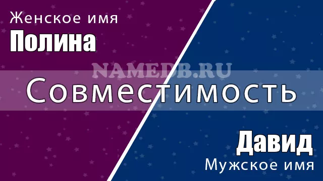 Совместимость имён Полина и Давид